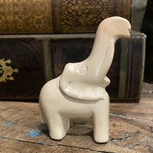Vintage Soap Stone Elephant Figure